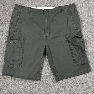 Levis Cargo Shorts Mens 38 Olive Green 11" Utility Outdoor Pockets Canvas